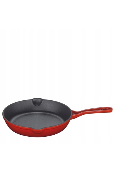 NO BRAND Tigaie din fontă MINI medie 16 CM roșu MIC KUCHENPROFI