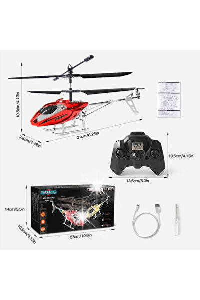 NO BRAND Elicopter RC, Aeronavă teleghidată cu LED-uri, pentru cadou