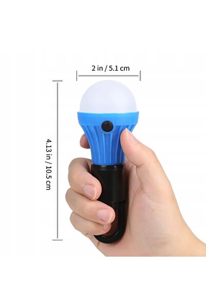 NO BRAND 4x becuri LED de camping, 3 moduri, lampă de drumeție cu cârlig + 12...