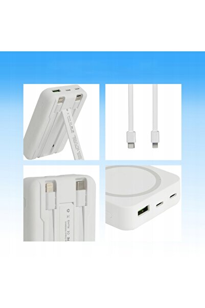NO BRAND Powerbank Magnetic Wireless Inductiv 10000mAh Puternic pentru iOS