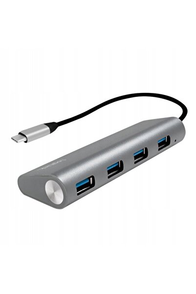 LogiLink Hub USB 3.0 cu 4 porturi USB A, din aluminiu, 5Gbps, activ