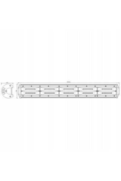 NO BRAND PANOU LED BAR LAMPĂ DE LUCRU HALOGENĂ REFLEKTOR 10XCOB 12V 24V 55,5 ...