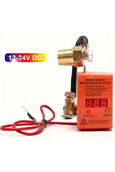 NO BRAND Comutator automat de deconectare a bateriei cu telecomandă, LED, 12V...