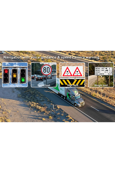 NO BRAND Navigație GPS pentru camioane 7 " 16GB - Europa, Poziționare rapidă