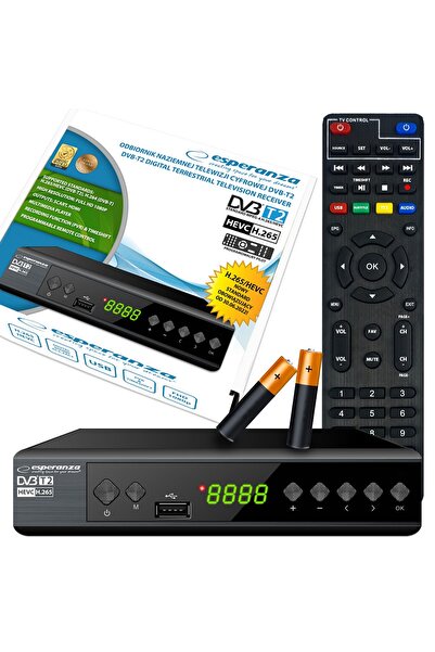 NO BRAND Decodor Tuner pentru TV Terestru Full HD USB HDMI Afișaj Telecomandă