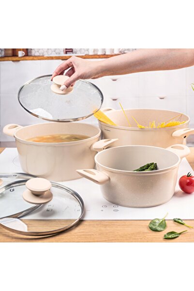 NO BRAND Set de oale Klausberg din aluminiu, 6 piese.