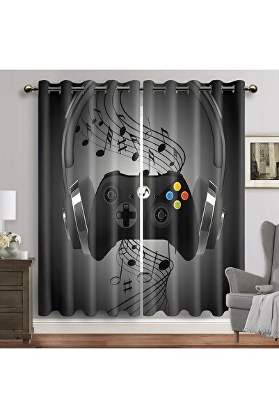 NO BRAND Draperie opacă cu bandă încrețită, 2 bucăți, 145 x 140 cm, Bej