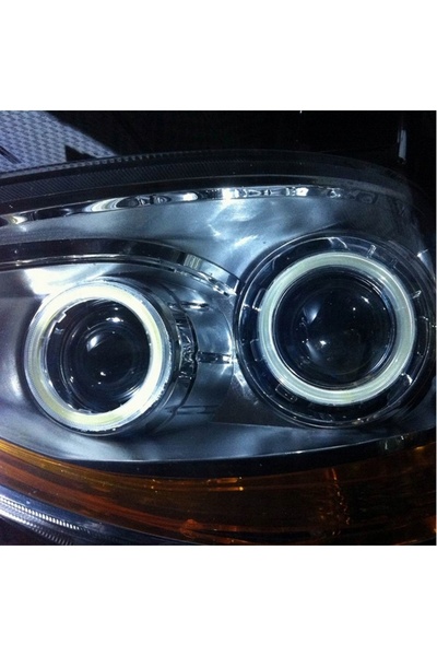 NO BRAND 2 Bucăți Reflector COB LED DRL pentru Motocicletă și Mașină, Inel 70...