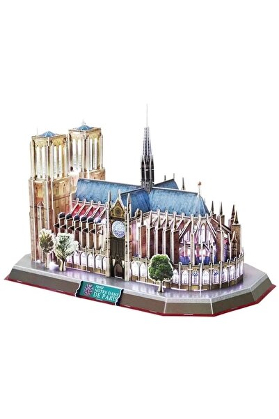 Cubic Fun Puzzle 3D L173H Notre Dame Colecție cu lumini LED pentru copii