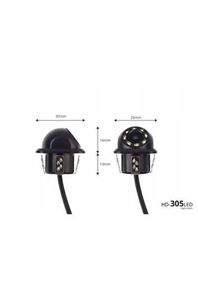NO BRAND Kit senzori de parcare de 4.3 inch cu cameră, negru, pentru camion, ...