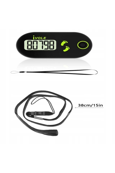 NO BRAND Pedometru electronic portabil, contor de pași mini, 99.999 de pași