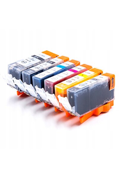NO BRAND Set de 6 cerneală pentru CANON PGI525 CLI526 MG8150 MG6150 MG8250 MG...