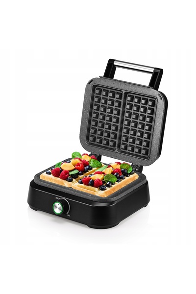 NO BRAND Aparat de făcut vafe profesional Mozano Strong 2201 W Negru