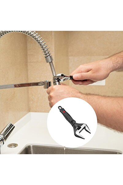 NO BRAND Cheie reglabilă suedeză 12'' 300mm 0-60mm cu reglaj larg standard