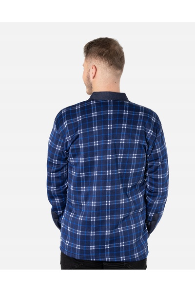 NO BRAND Cămașă groasă și călduroasă din fleece pentru bărbați, căptușită, de...