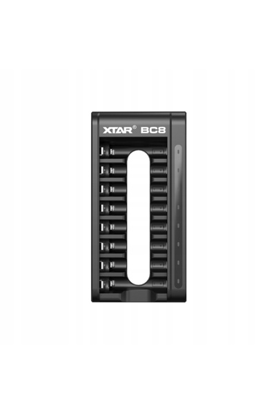 XTAR ÎNCĂRCĂTOR PENTRU 8 BATERII NI-MH 1.2V ȘI LI-ON 1.5V AAA R3 AA R6 USB-C