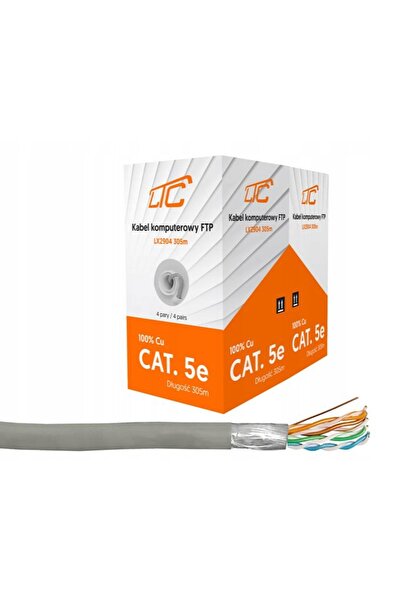 LTC CABLU COMPUT LAN FTP Ecranat RJ45 Pereche Torsadată CAT 5E 100% Cupru 305M