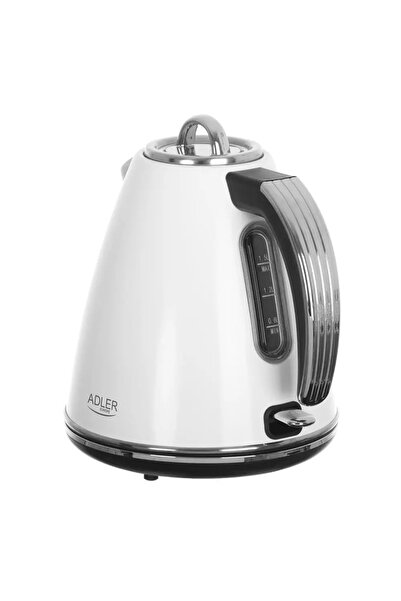 adler Fierbător electric fără fir metalic 1,5L Strix Alb