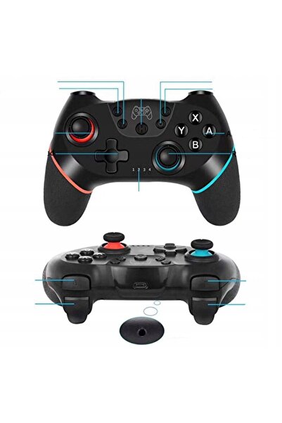 NO BRAND Controler wireless Battleron N-Sl pentru Nintendo Switch și PC, Negru
