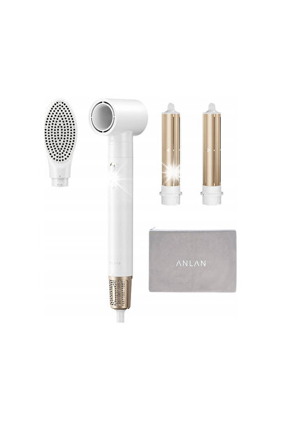 ANLAN Styler de păr 4 în 1: Ondulator, Perie, Uscător, cu Accesorii Multiple