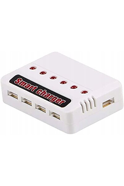 NO BRAND Încărcător de baterii USB 6 în 1 pentru baterii cu litiu pentru Hubs...