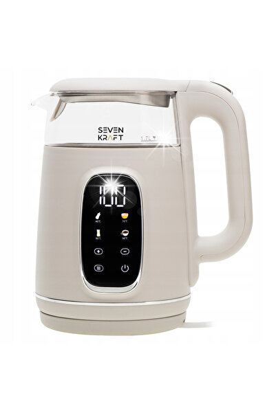 NO BRAND Fierbător electric fără fir de 1.7L, 2200W, cu control al temperatur...