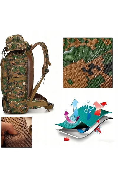 NO BRAND Rucsac tactic militar unisex, camuflaj, de supraviețuire, premium