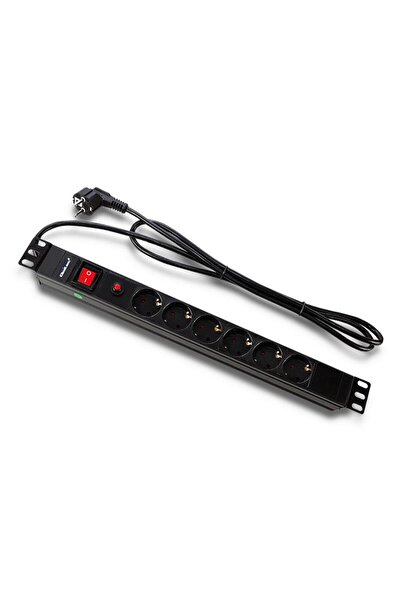 Qoltec Rack PDU 19 " 1U - 6 Prize, 2m, Schuko