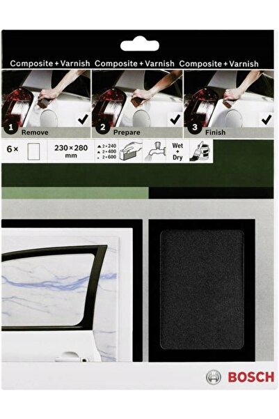 NO BRAND Set de șmirghel impermeabil Bosch P240/400/600 230X280 6 bucăți 0925...