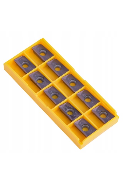 NO BRAND Set de 10x plăcuțe de tăiere CNC cu caneluri multiple Apmt1604Pder-M...