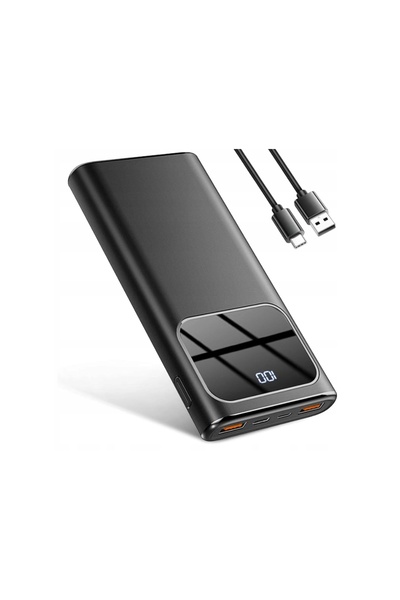 NO BRAND Coucur DY-201 PowerBank 10000mAh 2x USB USB-C QC 4.0 PD3.0 22,5W LCD...