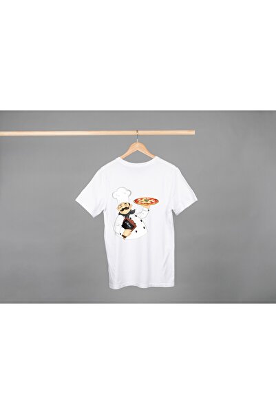 Noname Tricou Unisex Bumbac Premium Casual " Bucatar - pizza " Inscriptie