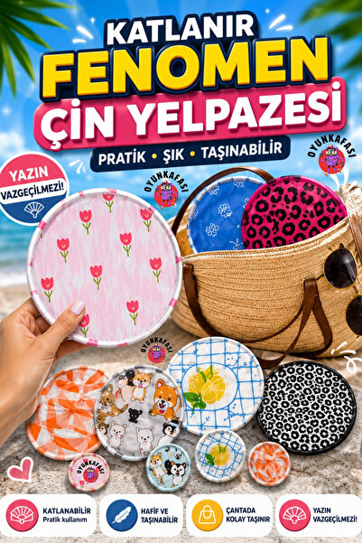 OYUNKAFASI Katlanır Fenomen Çin Yelpazesi | Yazın Vazgeçilmezi Pratik ve Şık ...