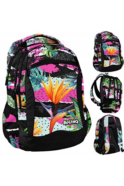 NO BRAND Rucsac școlar Paso multicolor 20l cu multiple compartimente