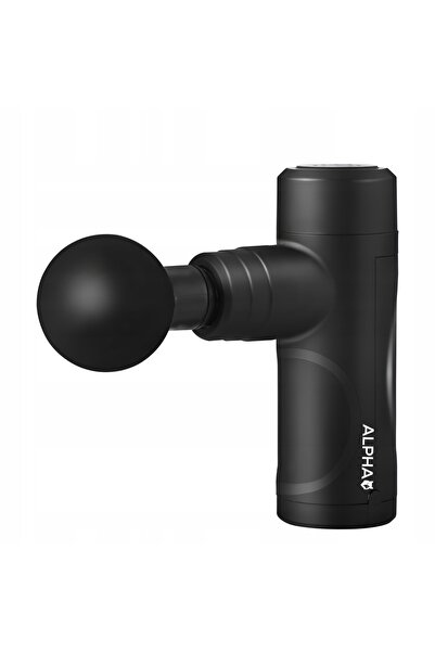NO BRAND Pistol de masaj cu accesorii Alpha Amg-06 Negru