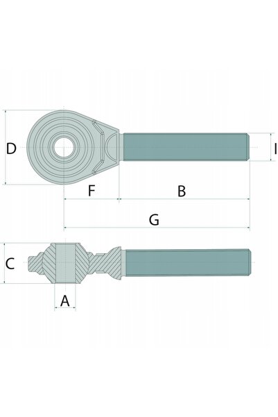 NO BRAND Cap conector central M30X3,5 Stânga Cat. 2