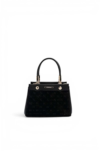 Silver Polo Black - Black Fashion Women's Handbag Sp1293