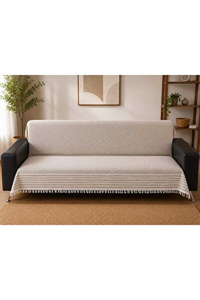 ARVA Home Koltuk Örtüsü Püsküllü Çekyat Örtüsü 170 x 210