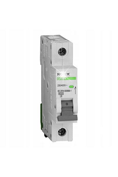 NOARK ELECTRIC Disjunctor 6 Ka, C, 20A, 1P, Ex9Bn 1P C20 Noark 100099
