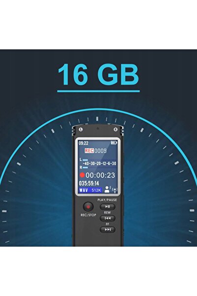 Renew Force DICTAFON SPION CU ECRAN LCD, 16GB, USB, MP3, ACTIVARE PRIN VOCE, ...
