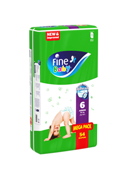 Fine Care لوشن فاين بيبي جونيور للحفاضات ماذرز تاتش مقاس 6 - 54 قطعة