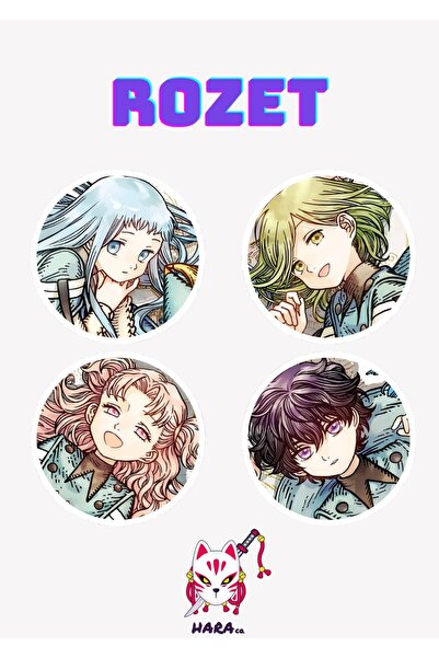 Hara Company Witch Hat Atelier Animesi Rozet Seti / Çanta Süsü