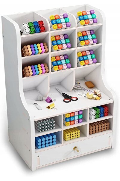 NO BRAND Organizator din lemn, sertar, multifuncțional, pentru papetărie