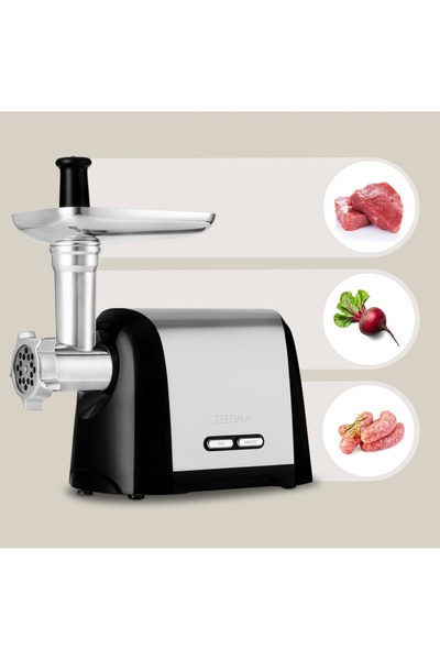 NO BRAND Mașină de tocat carne Zeegma Silver 1901 W 3 Kg/Min cu accesorii
