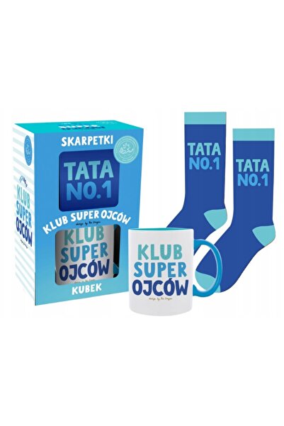 NO BRAND Cană + Șosete Club Super Băieți Tata Nr.1 Cadou pentru fiecare tată