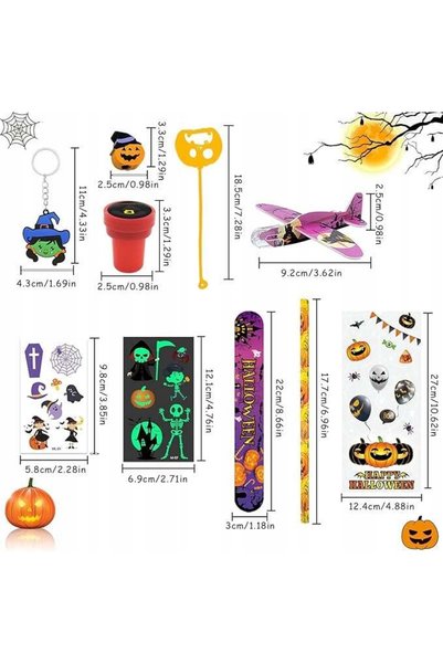 NO BRAND Set de 208 piese pentru petrecerea de Halloween și aniversare, pentr...