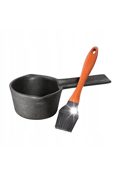 NO BRAND Inel din fontă și perie de silicon pentru marinare Kuchenprofi 0,4 L