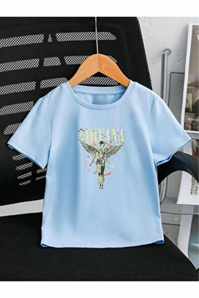 H&GHAMLEGİYİM Παιδικό μπλουζάκι Unisex Nirvana Printed