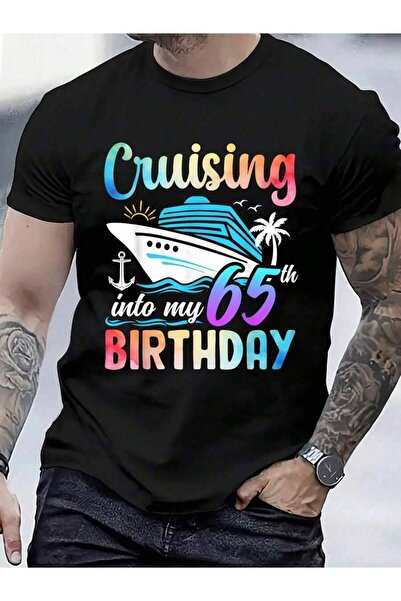 799 100% Cotton Cruising Into My 65th 65 Years Old Birthday Cruise T-Shirt Me...