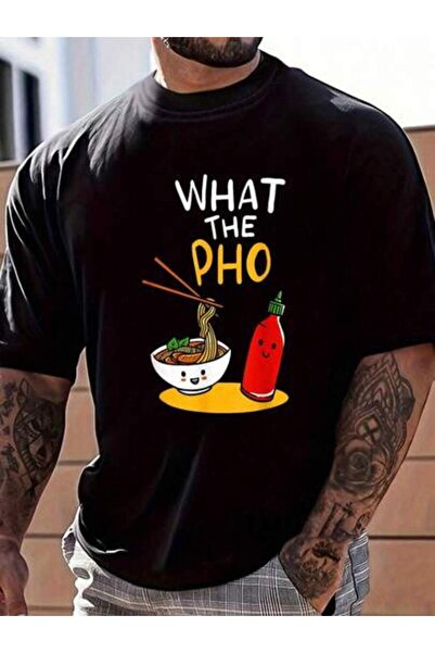 799 100% Cotton What The Pho Ramen Noodles Women's Men's Graphic Tee Causal T...